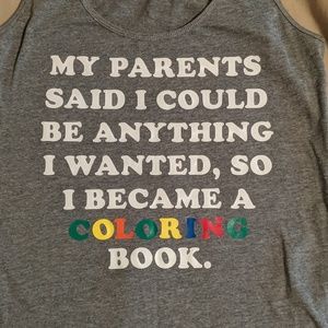 NWOT Tattoo Tank Top